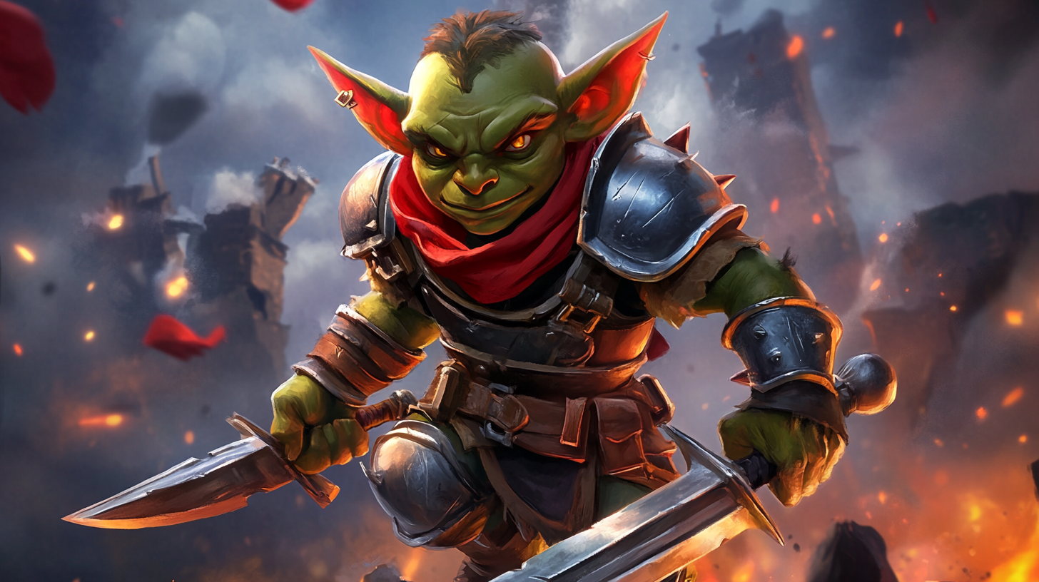 Goblin warrior character