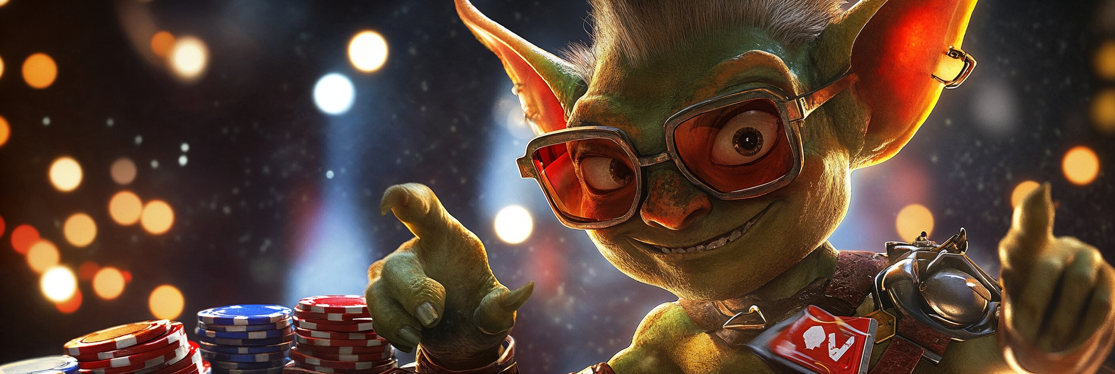 Goblin character with glasses
